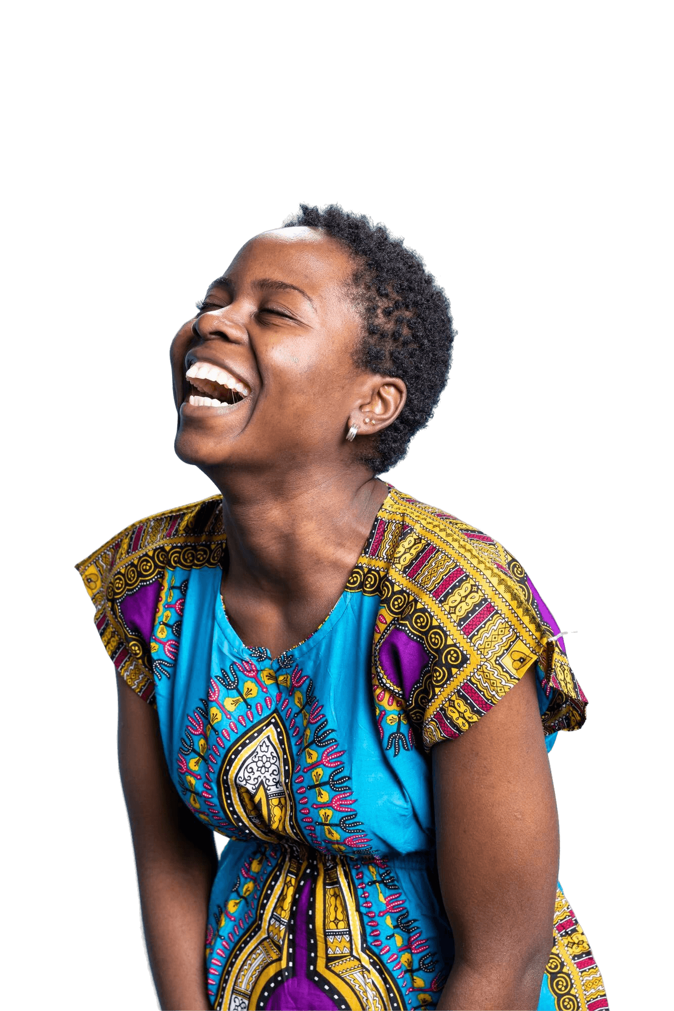 Smiling Nigerian Professional Customer
